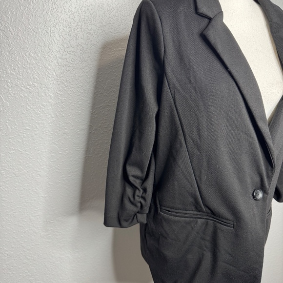 Pre-owned Women's Stoosh Extraordinary  Black Blazer Large one button closure - Picture 6 of 11